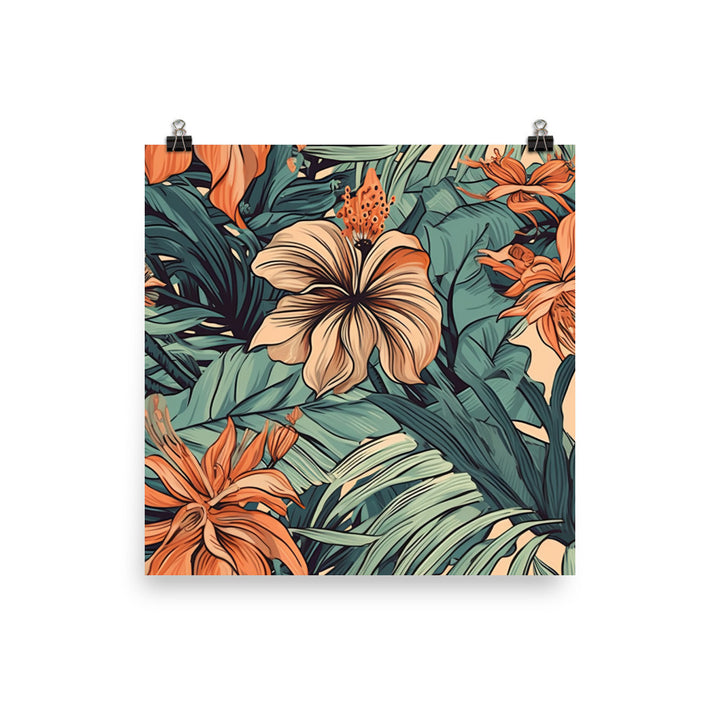 Tropical Pattern photo paper poster - Posterfy.AI