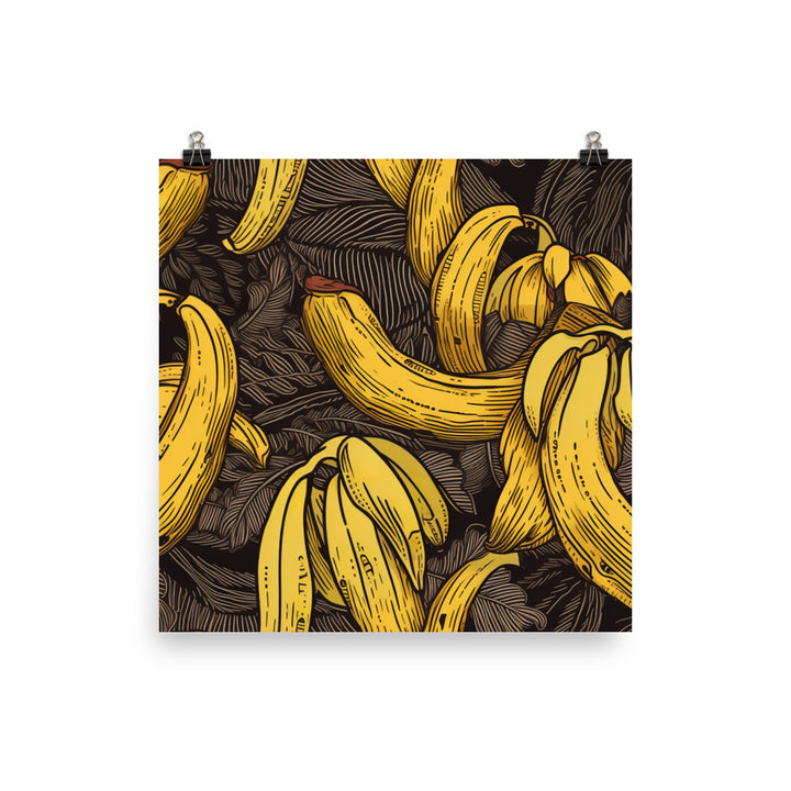 Bananas Pattern photo paper poster - Posterfy.AI