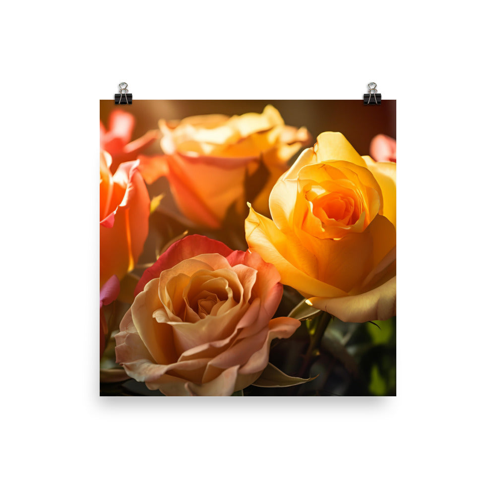 Radiant Roses photo paper poster - Posterfy.AI