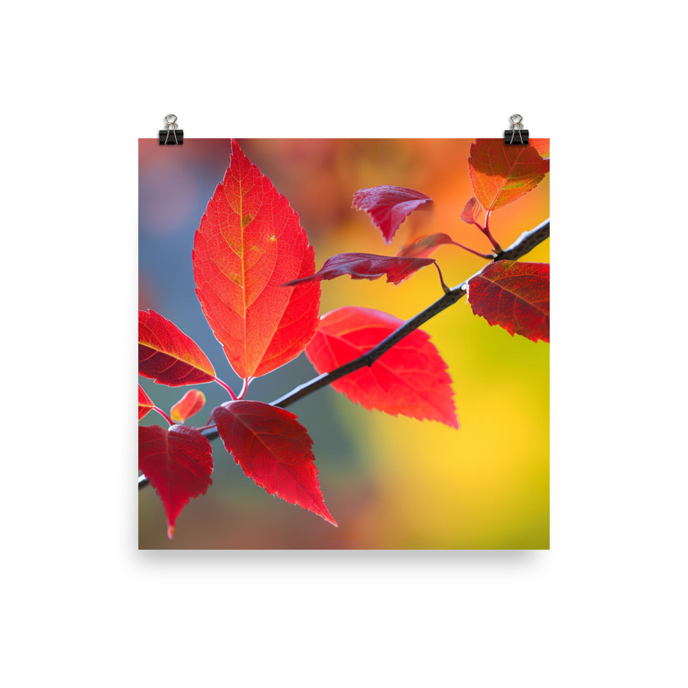 Vibrant Fall Foliage photo paper poster - Posterfy.AI