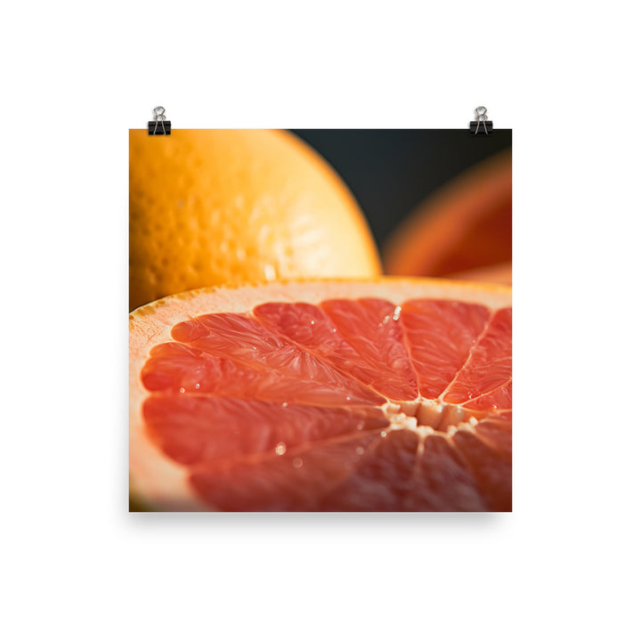 Pink Citrus Sunrise photo paper poster - Posterfy.AI