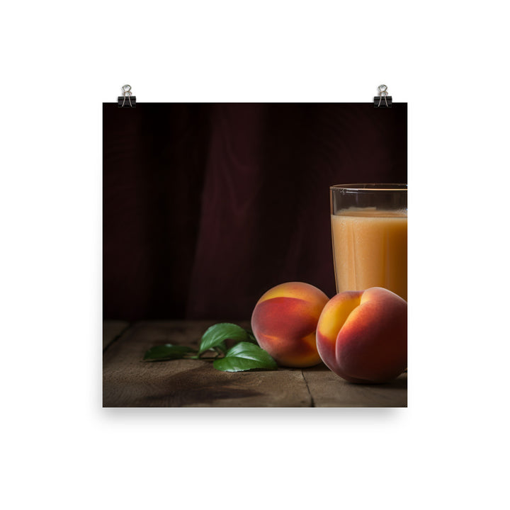 Peach Smoothie photo paper poster - Posterfy.AI