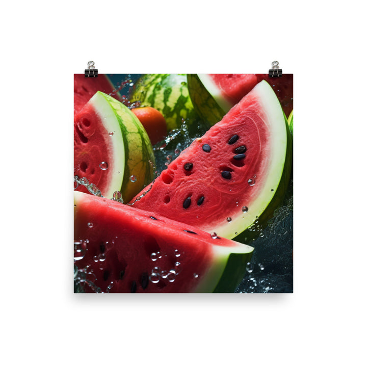 Watermelon Fruitscape photo paper poster - Posterfy.AI