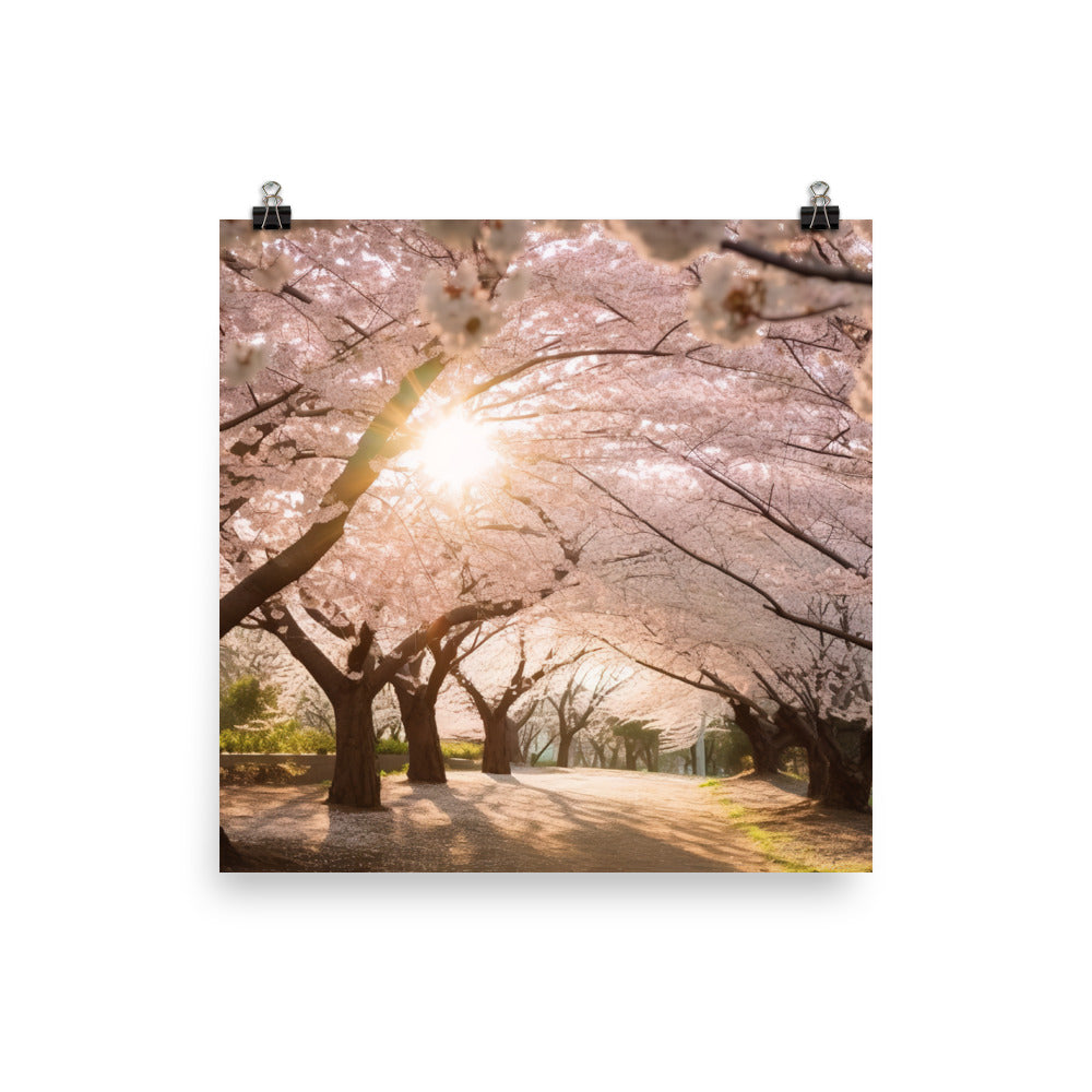 Cherry Blossom Dreams photo paper poster - Posterfy.AI