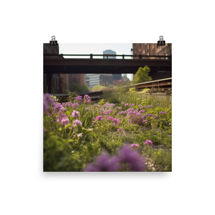 The Beauty of New Yorks Urban Nature photo paper poster - Posterfy.AI