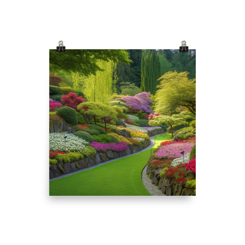 The Colorful Gardens photo paper poster - Posterfy.AI