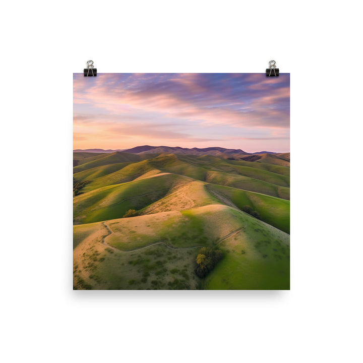 Gorgeous Rolling Hills photo paper poster - Posterfy.AI