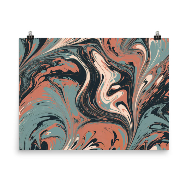 Marbled Pattern photo paper poster - Posterfy.AI