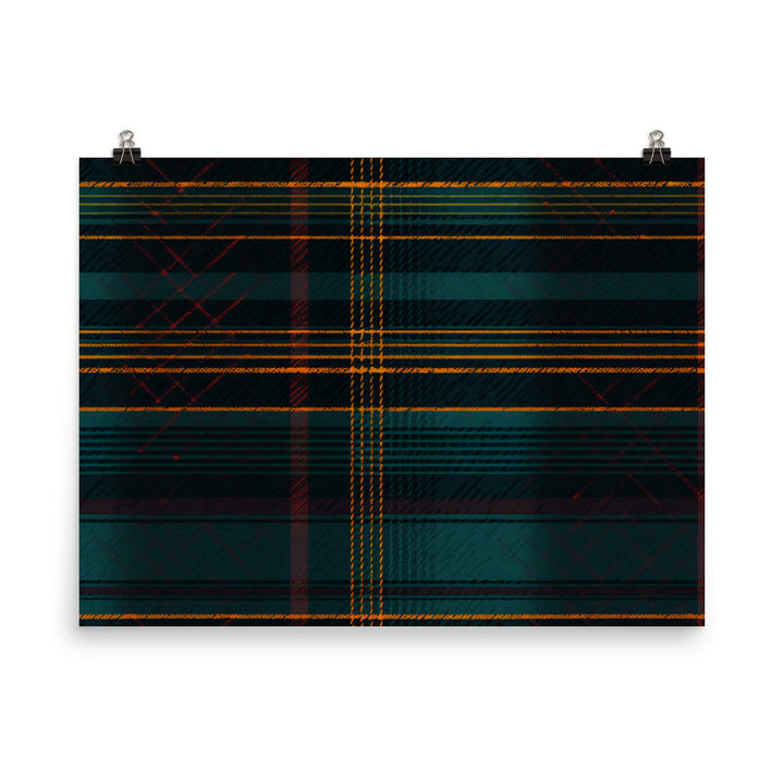 Tartan Pattern photo paper poster - Posterfy.AI