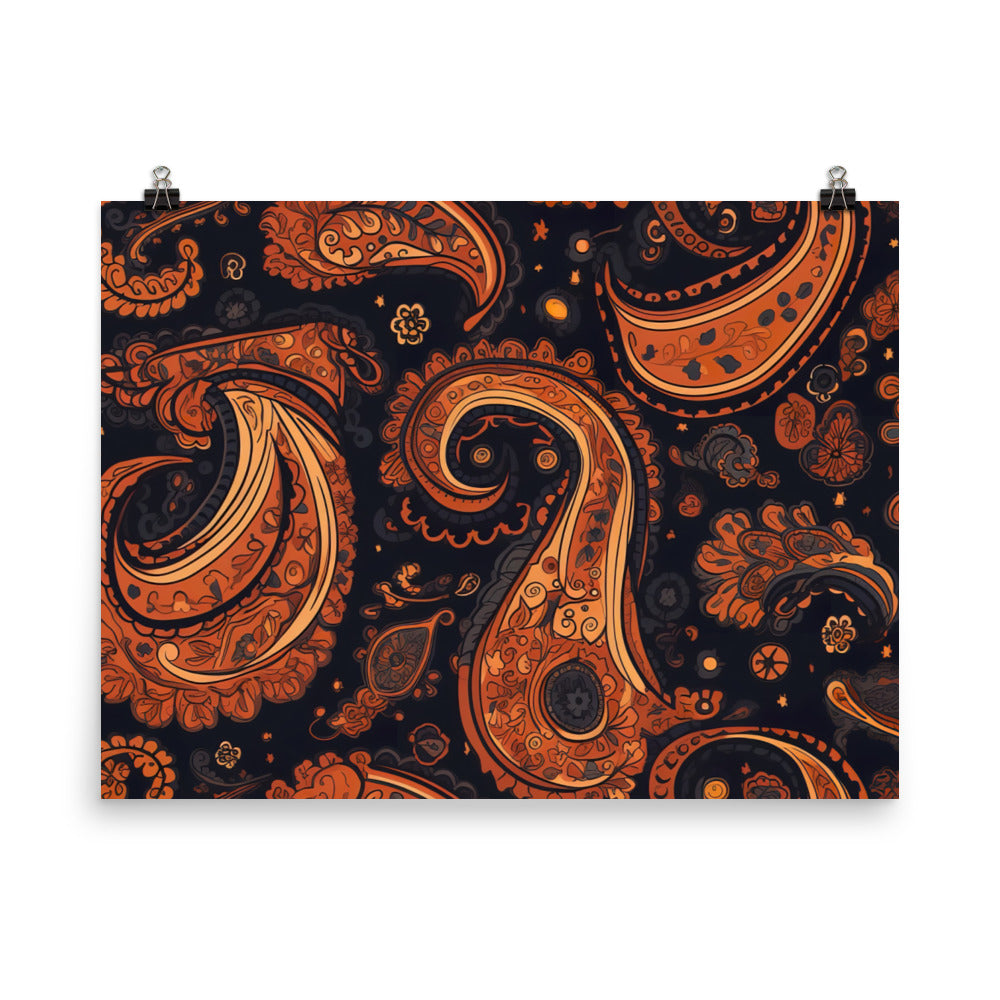 Paisley Pattern photo paper poster - Posterfy.AI