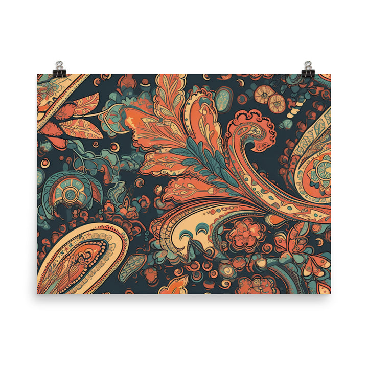 Paisley Pattern photo paper poster - Posterfy.AI