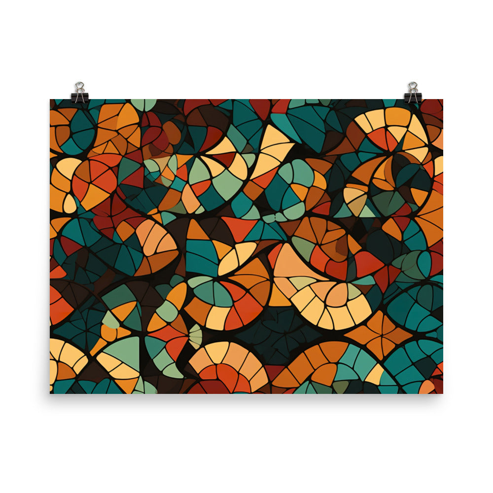 Mosaic Pattern photo paper poster - Posterfy.AI