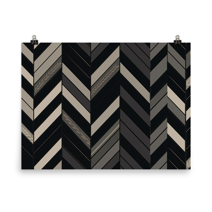 Herringbone Pattern photo paper poster - Posterfy.AI