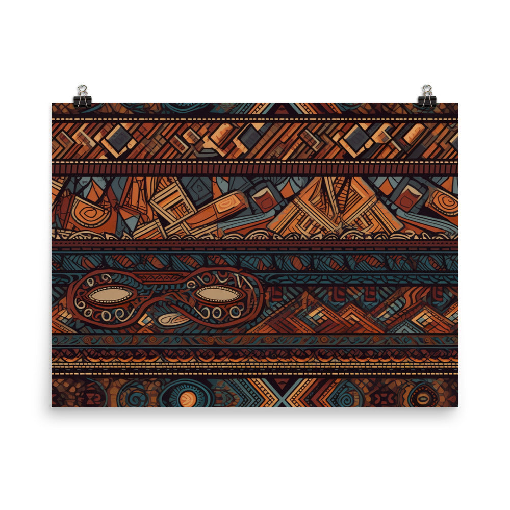 Ethnic Pattern photo paper poster - Posterfy.AI