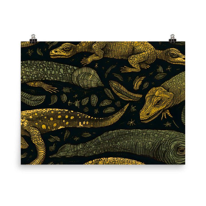 Reptile Pattern photo paper poster - Posterfy.AI