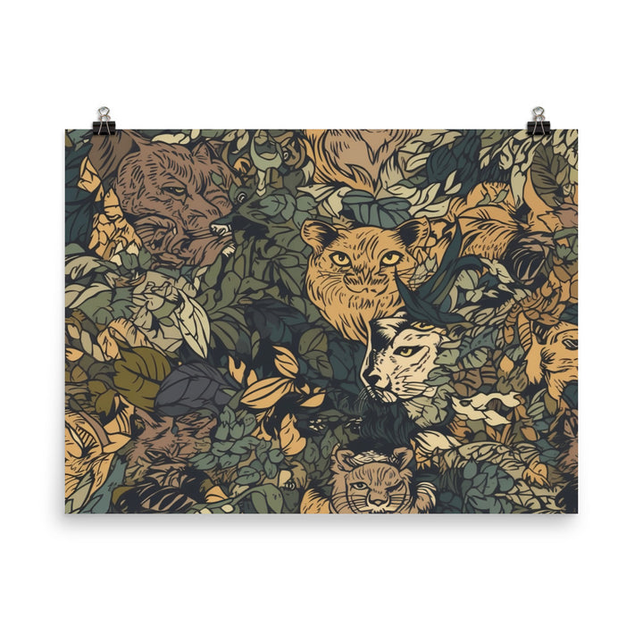 Animal Camouflage Pattern photo paper poster - Posterfy.AI
