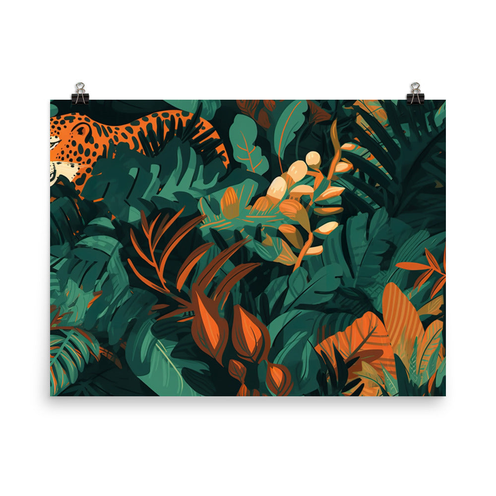 Jungle Pattern photo paper poster - Posterfy.AI