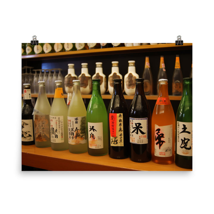 Sake Tasting in Tokyo photo paper poster - Posterfy.AI