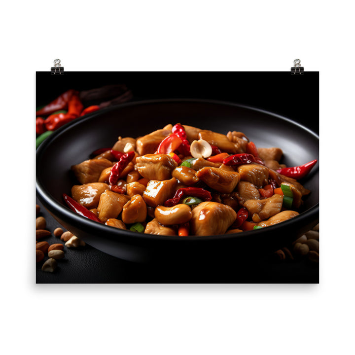 Kung Pao Chicken 宮保雞丁 photo paper poster - Posterfy.AI