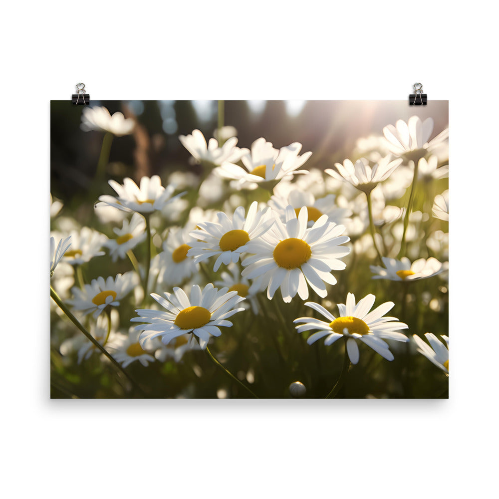 Dazzling Daisies photo paper poster - Posterfy.AI