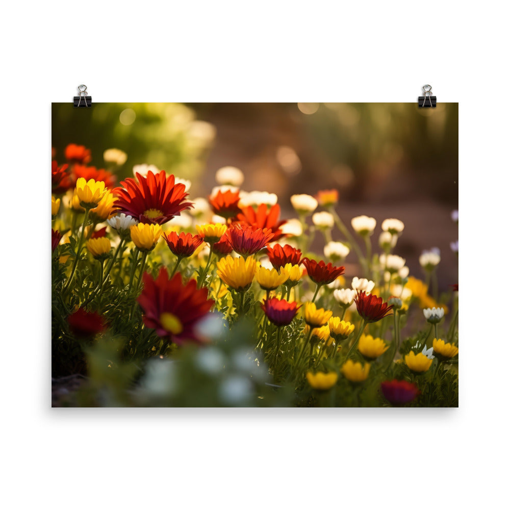 Sun Kissed Blooms photo paper poster - Posterfy.AI