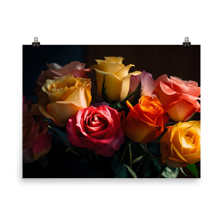 Radiant Roses photo paper poster - Posterfy.AI