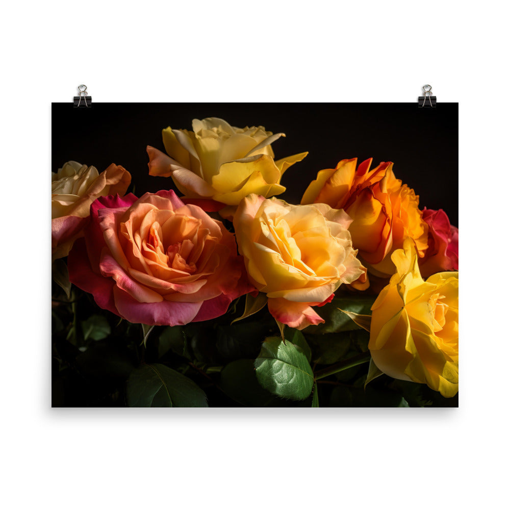 Radiant Roses photo paper poster - Posterfy.AI