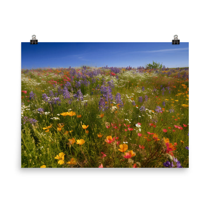 Wildflower Wonderland photo paper poster - Posterfy.AI