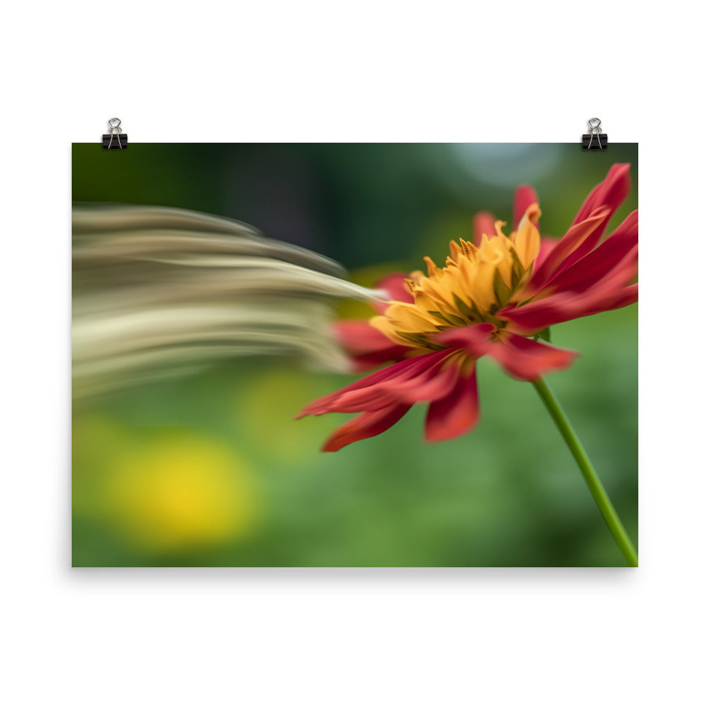 Petals in Motion photo paper poster - Posterfy.AI