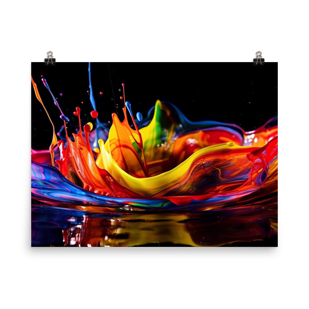 Fluid Dynamics photo paper poster - Posterfy.AI