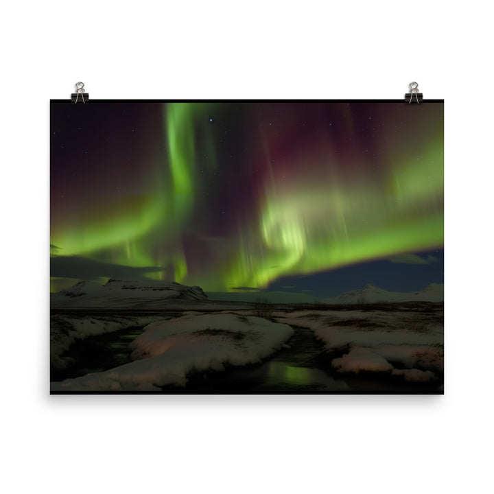 Northern Lights Adventure photo paper poster - Posterfy.AI