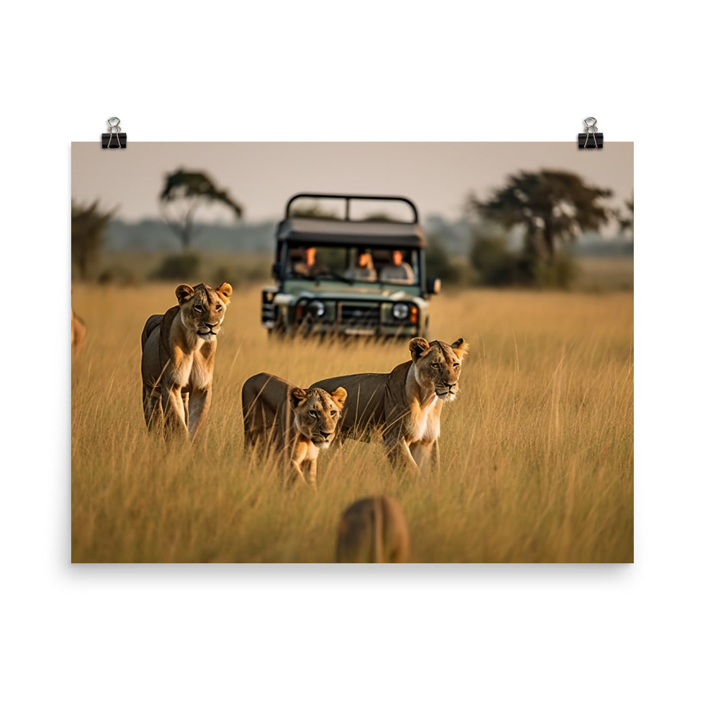 African Safari Adventure photo paper poster - Posterfy.AI