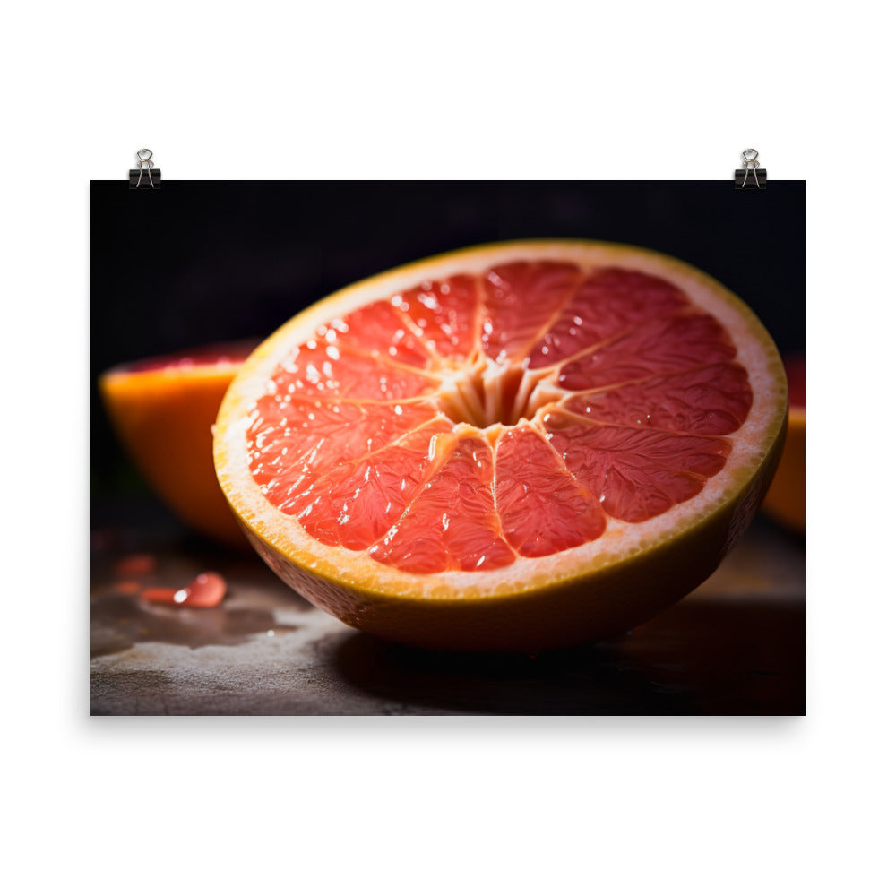 Pink Citrus Sunrise photo paper poster - Posterfy.AI