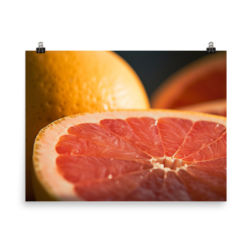 Pink Citrus Sunrise photo paper poster - Posterfy.AI