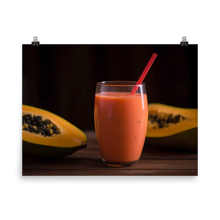 Papaya Smoothie photo paper poster - Posterfy.AI