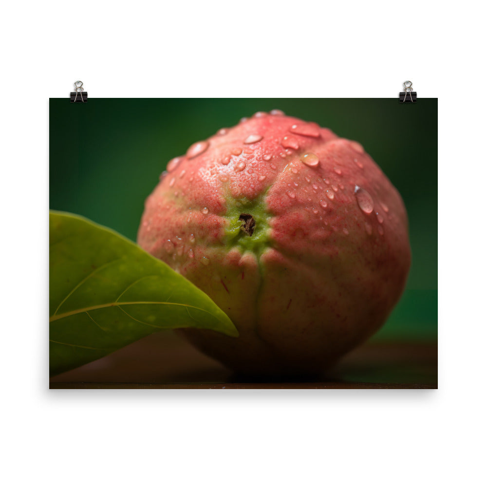 Juicy Guava Close-Up photo paper poster - Posterfy.AI