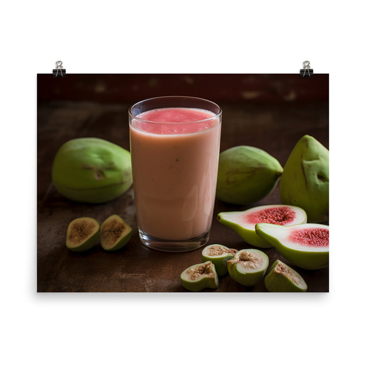 Guava Smoothie Bliss photo paper poster - Posterfy.AI