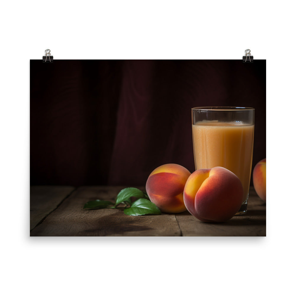 Peach Smoothie photo paper poster - Posterfy.AI