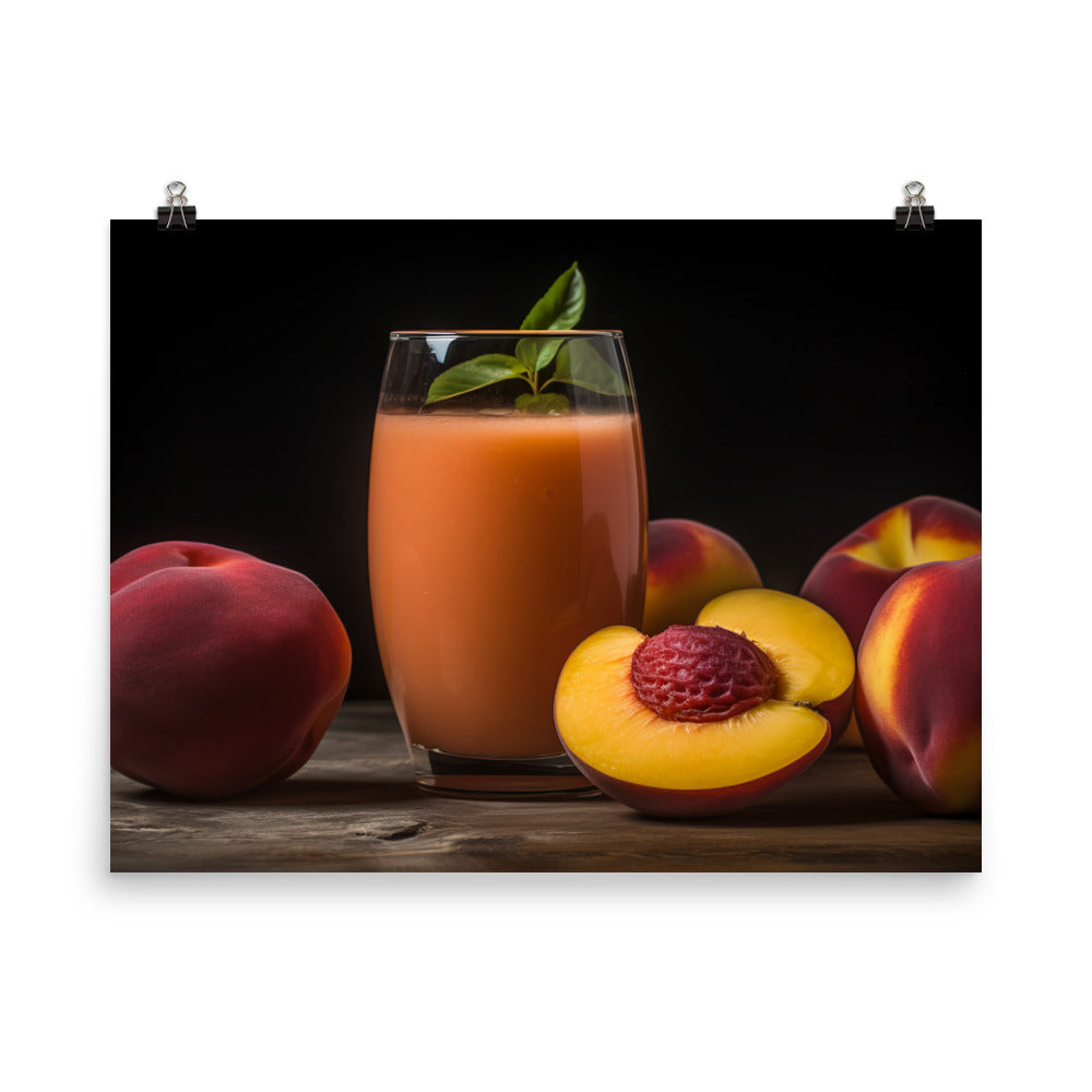 Peach Smoothie photo paper poster - Posterfy.AI