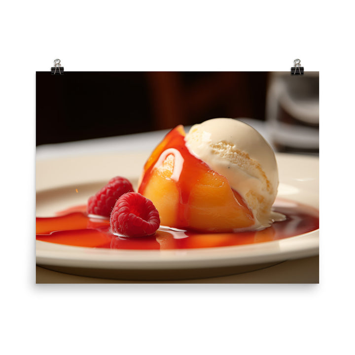 Peach Melba photo paper poster - Posterfy.AI