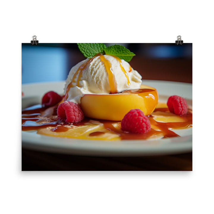 Peach Melba photo paper poster - Posterfy.AI