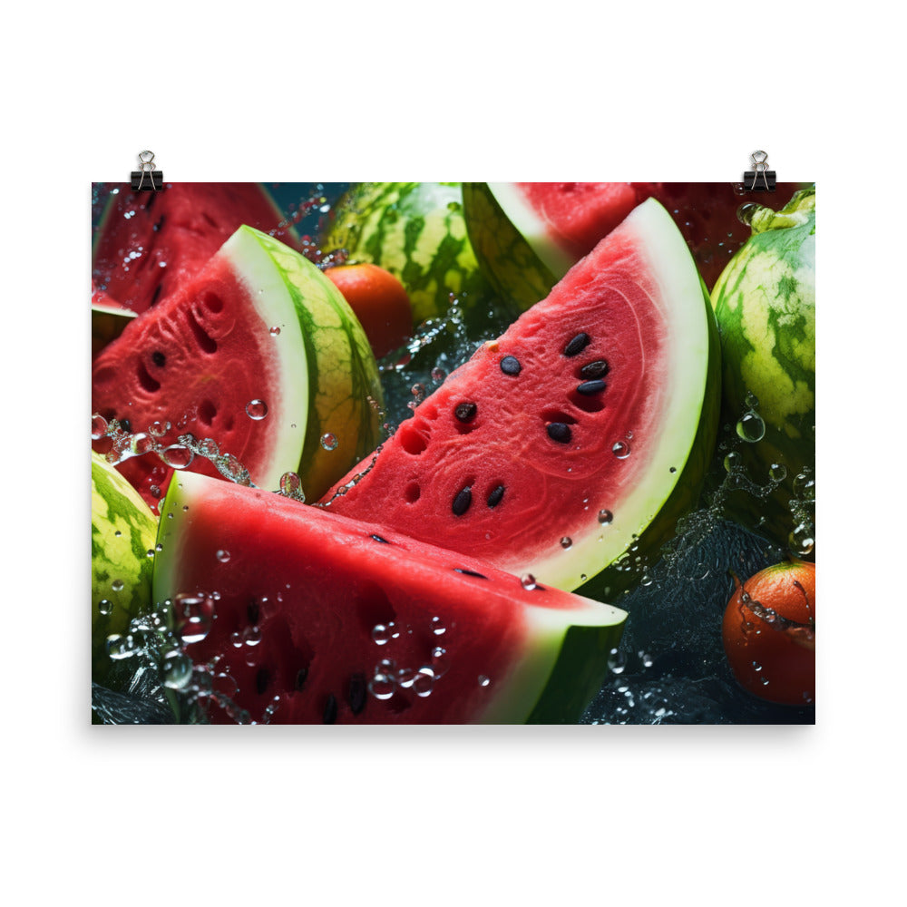 Watermelon Fruitscape photo paper poster - Posterfy.AI