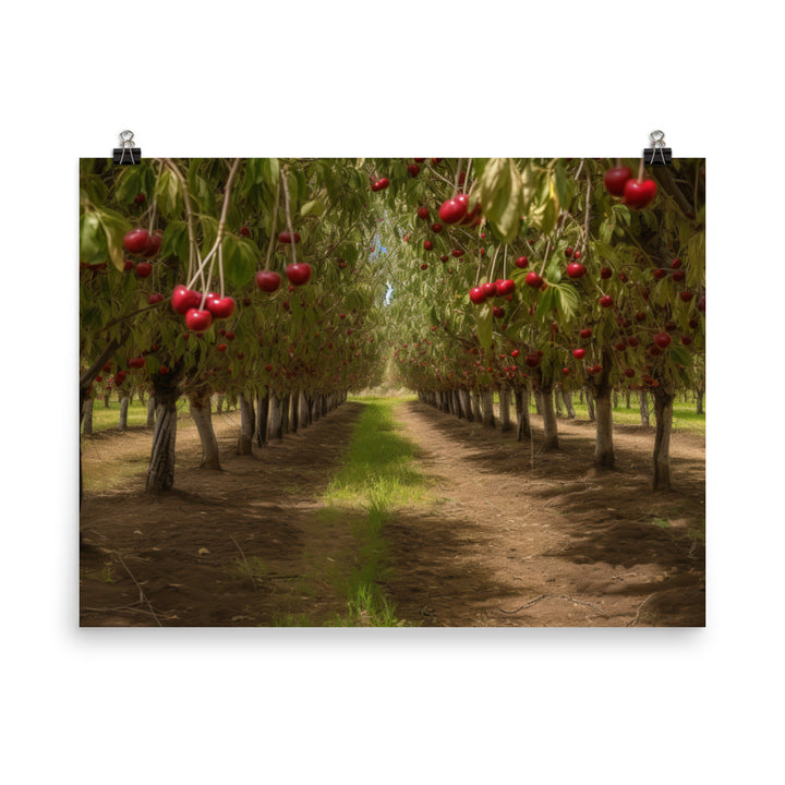 Cherry Picking Season photo paper poster - Posterfy.AI