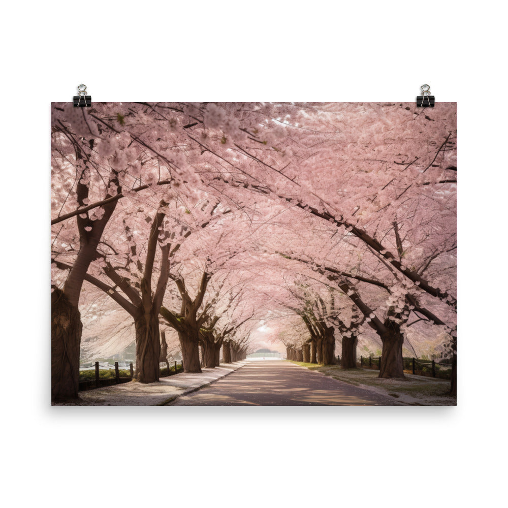 Cherry Blossom Dreams photo paper poster - Posterfy.AI