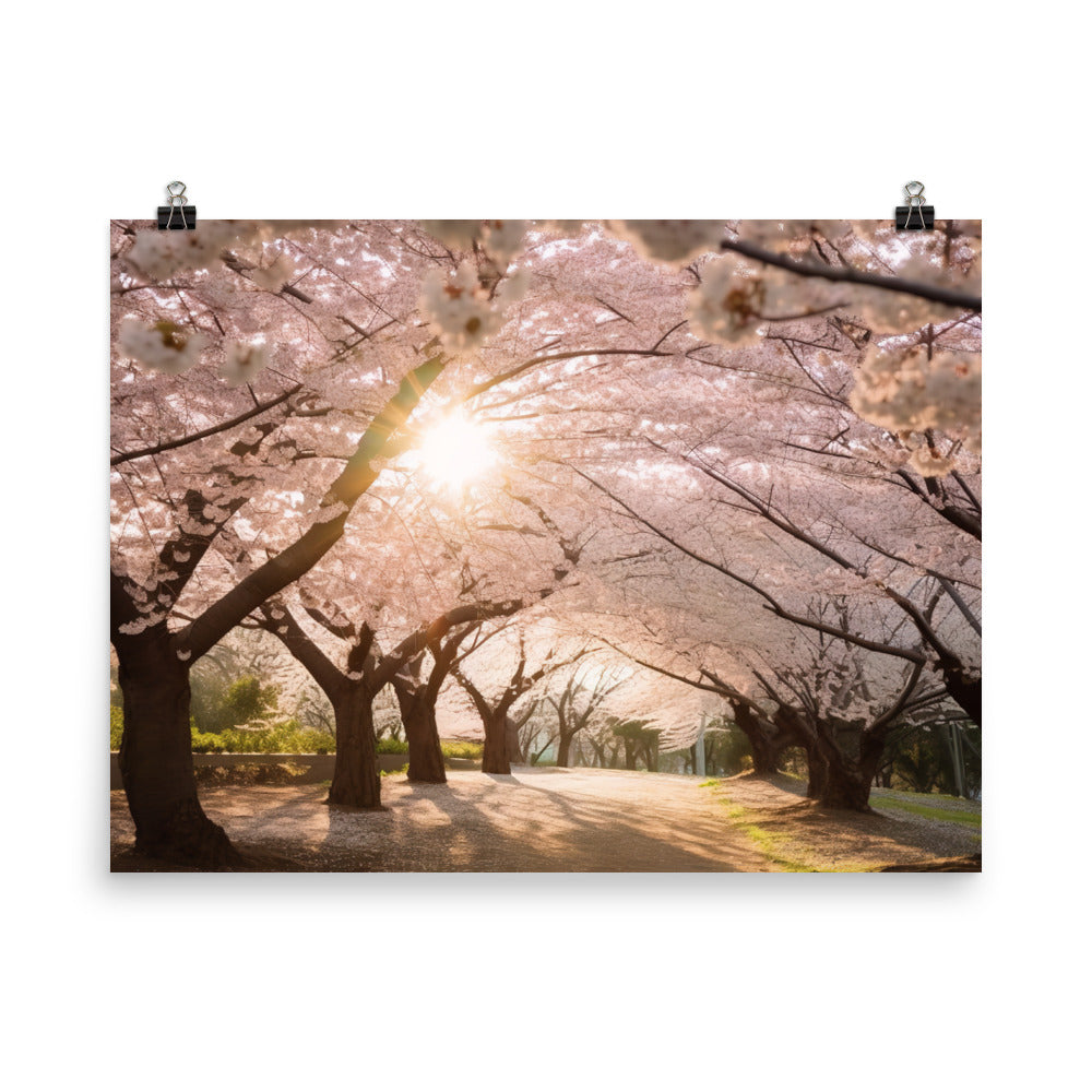 Cherry Blossom Dreams photo paper poster - Posterfy.AI