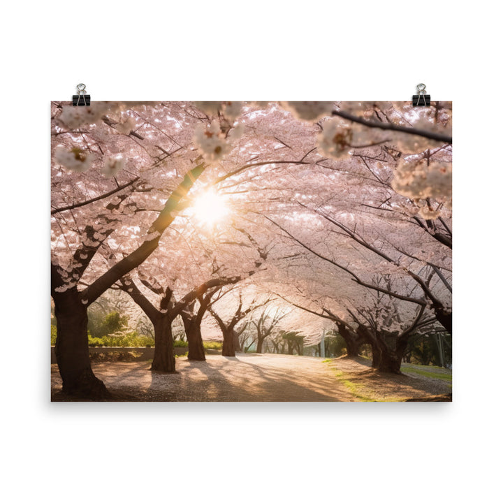 Cherry Blossom Dreams photo paper poster - Posterfy.AI