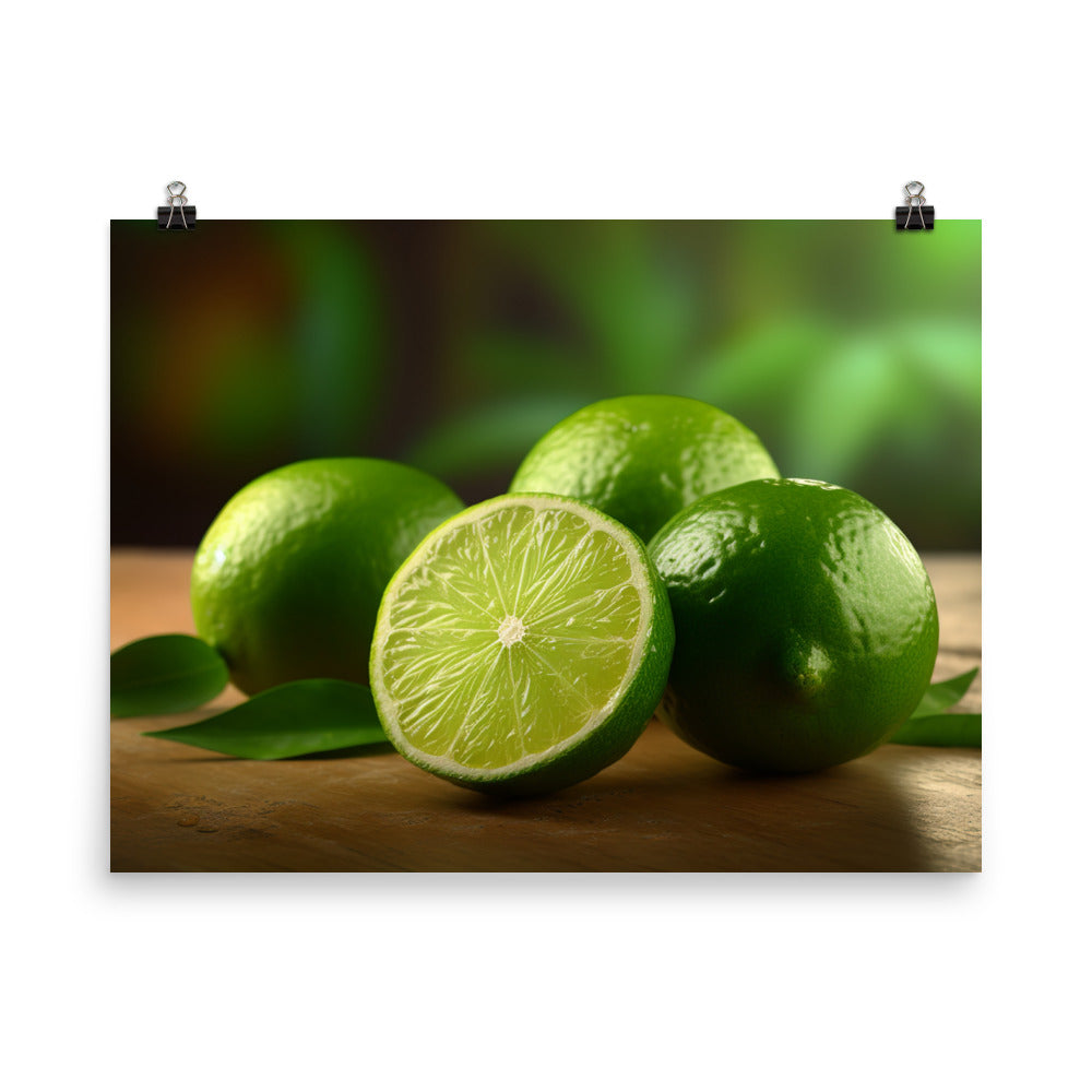 Zesty Limes photo paper poster - Posterfy.AI