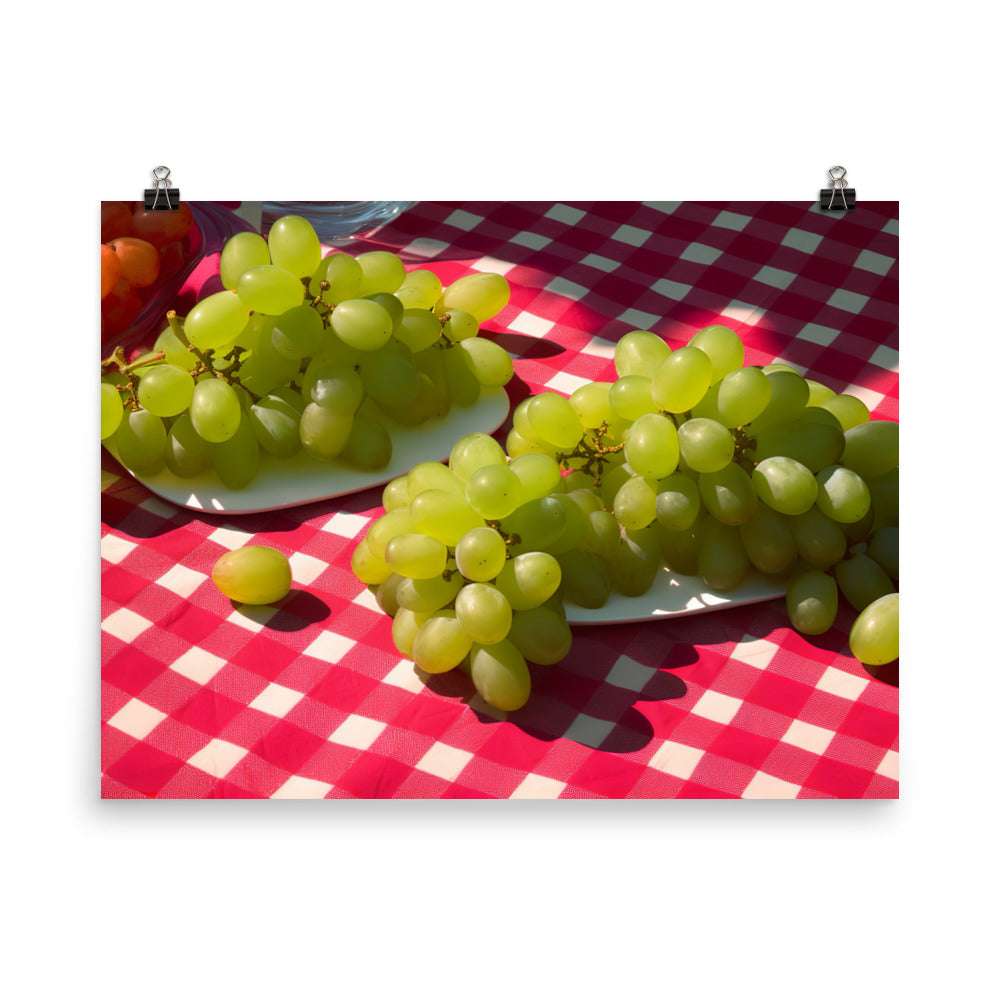 Fresh Grapes photo paper poster - Posterfy.AI