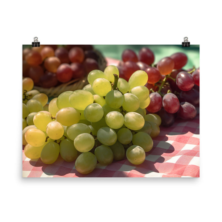 Fresh Grapes photo paper poster - Posterfy.AI