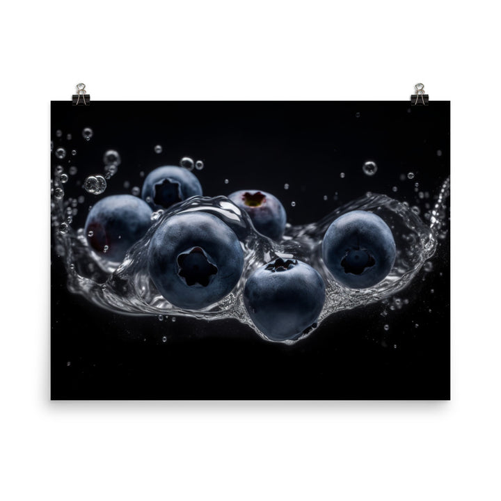 Blueberry Explosion photo paper poster - Posterfy.AI